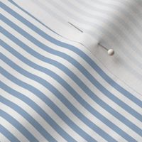 Small Powder Blue Bengal Stripe Pattern Vertical in White
