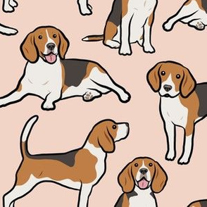 Beagle Dogs - Small - Tan Light Brown