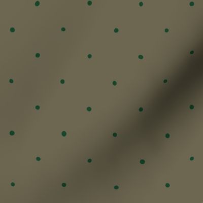 Teal dots on muddy green