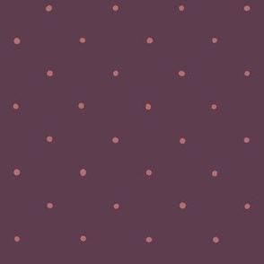 Pink dots on plum violet