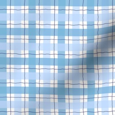 Cornflower Blue Plaid