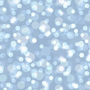 Sparkly Bokeh Pattern - Powder Blue Color