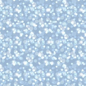 Small Sparkly Bokeh Pattern - Powder Blue Color