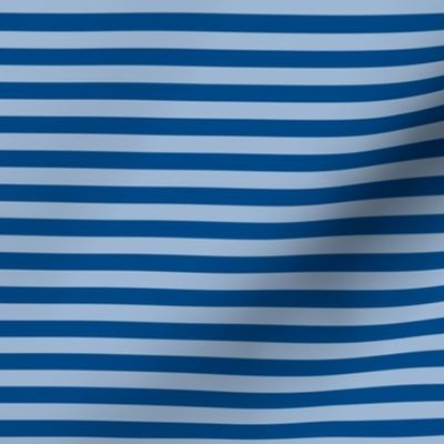 Powder Blue Bengal Stripe Pattern Horizontal in Blue