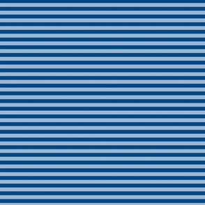 Small Powder Blue Bengal Stripe Pattern Horizontal in Blue