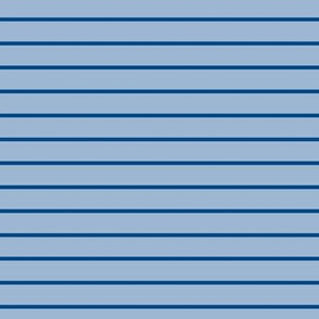 Powder Blue Pin Stripe Pattern Horizontal in Blue