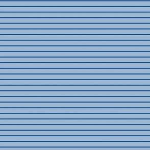 Small Powder Blue Pin Stripe Pattern Horizontal in Blue