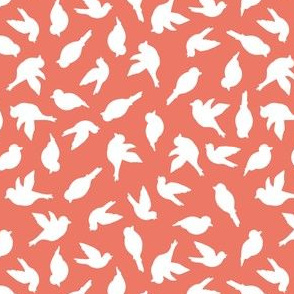 Fiesta birds - coral