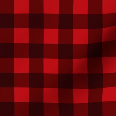 Red Buffalo Plaid, Black Checkered