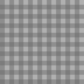 Dark Gray Buffalo Plaid, Pewter Gray Checkered 