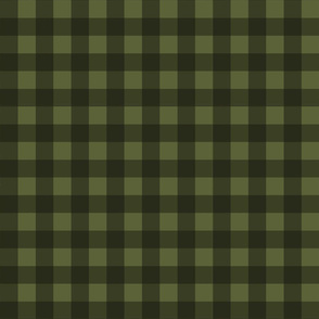  Army Green Buffalo Plaid, Green Checkered