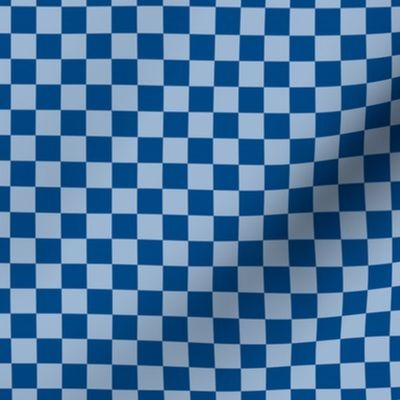 Checker Pattern - Powder Blue and Blue