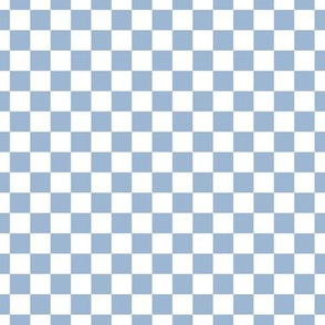 Checker Pattern - Powder Blue and White