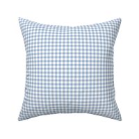 Small Gingham Pattern - Powder Blue and White