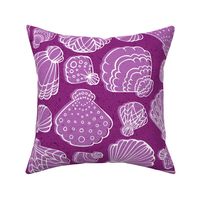 Sea Shells in Purple by ArtfulFreddy