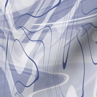 Indigo Shibori Pattern 7 - Abstract Illustration + Texture