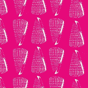 spotty cone shells - Leah - hot pink