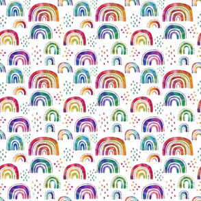 Rainbow Bright on White - medium scale