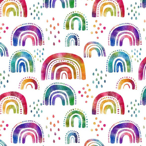 Rainbow Bright on White -large scale