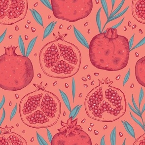Pomegranate | Orange Red | Kitchen Home decor