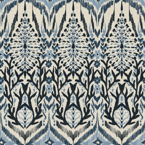 Tribal Abstract (2-Shade Blue)