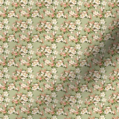 Hudson Floral Green | Small Print | Dollhouse