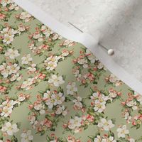 Hudson Floral Green | Small Print | Dollhouse