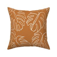 Troppo Monstera Single Line - Leah - Burnt Orange