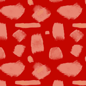 Red Beans - Abstract Brush Strokes