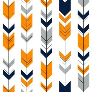 (small scale) Arrows Orange/Navy/Grey C21