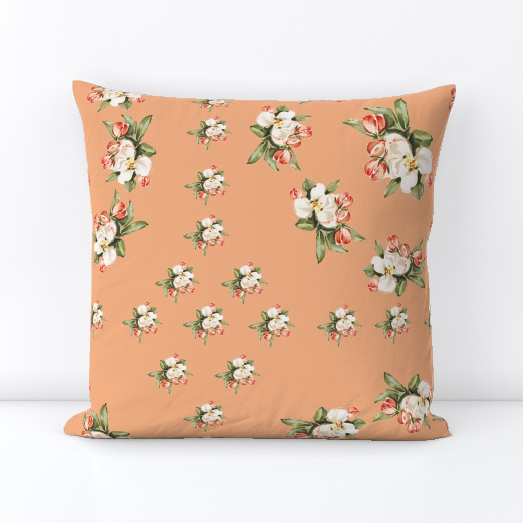 Hudson Floral Insignia in Peach