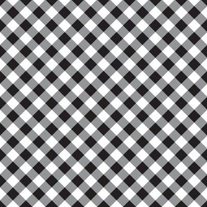 Gingham Black and White, Check Pattern Black and White, Black and White Plaid