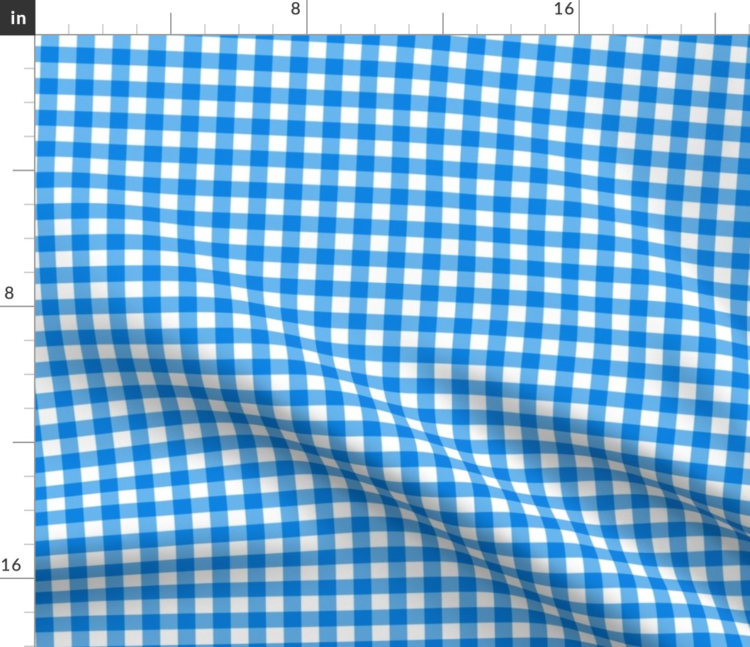 Gingham Blue and White, Check Pattern Blue and White, Blue and White Plaid