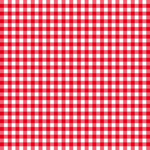 Gingham Red and White, Check Pattern Red and White, Red and White Plaid