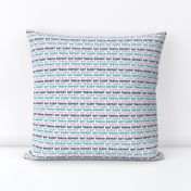 eat sleep teach repeat - multi colored blue pink grey - teacher - LAD21