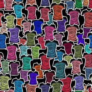 People, rainbow, multicolor, graphic, abstract, rainbow pattern, abstract design, graphic art, color lines, diversity, black, t-shirts, pop art. 