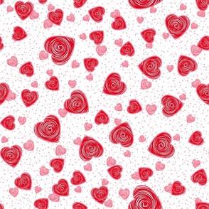 Romance. valentines day, red hearts, valentine, romantic love, heart pattern,  love,  february 14,  red hearts, red and white, hearts, love day, simplisity pattern.