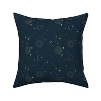 Night sky galaxy universe - gold stars