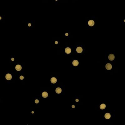 Chinese Takeout Gold Dots on Black
