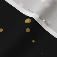 Chinese Takeout Gold Dots on Black
