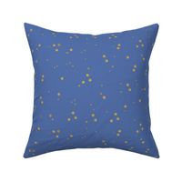 Chinese Takeout Gold Dots on Blue