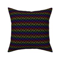 (small scale) Love Wins - rainbow - PRIDE - LGBTQ - black - C21