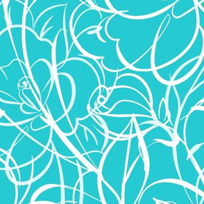 rose flowers, turquoise flowers, turquoise, roses, contour lines, flowers, floral, tangled, blue flowers, floral design, flower pattern, blue, white roses,  line art, linecontourdc, line contour