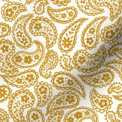 Boho Gold Paisleys 9"small