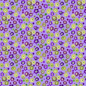Hippy Dippy Garden-lt purple bkgrd