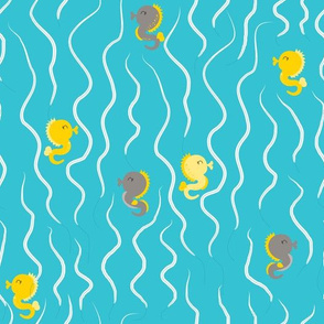 Sea animals pattern 02