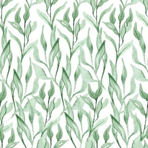 Watercolor leavess pattern 04