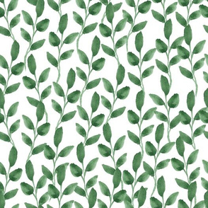 Watercolor leavess pattern 06