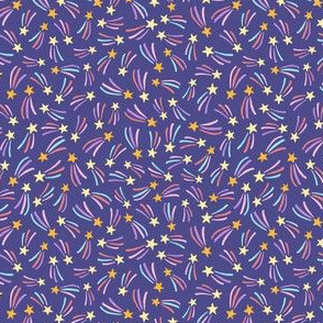 Shooting Stars  - Micro Scale - Blueish Purple