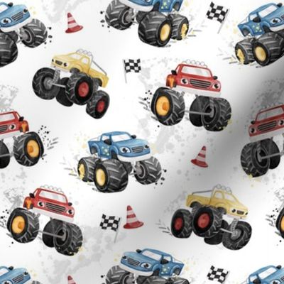 Monster Jam - SMALL - white